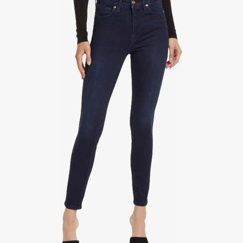 Good American “Good Legs” Dark Blue Skinny Jeans
